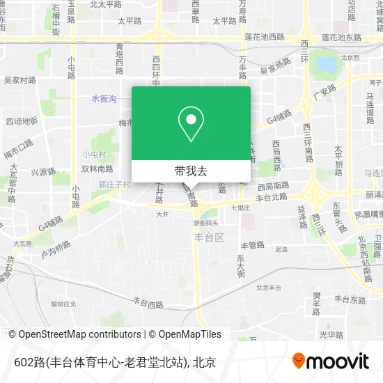 602路(丰台体育中心-老君堂北站)地图