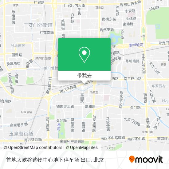 首地大峡谷购物中心地下停车场-出口地图