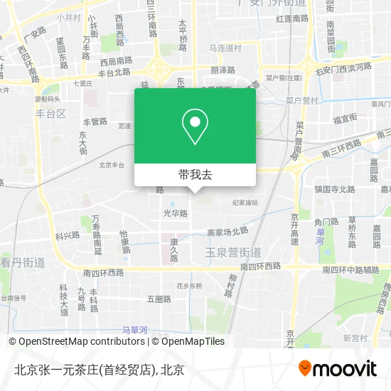 北京张一元茶庄(首经贸店)地图