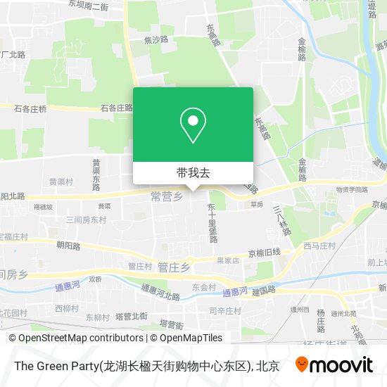 The Green Party(龙湖长楹天街购物中心东区)地图