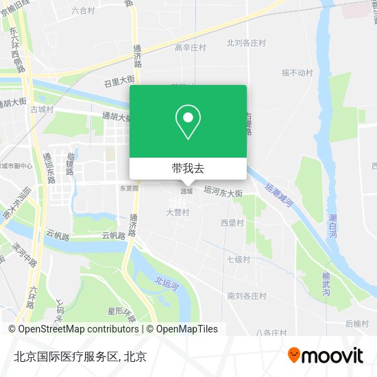 北京国际医疗服务区地图