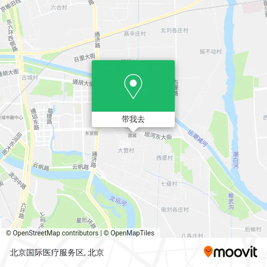 北京国际医疗服务区地图