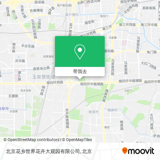 北京花乡世界花卉大观园有限公司地图