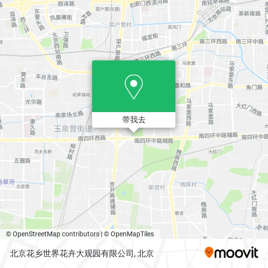 北京花乡世界花卉大观园有限公司地图