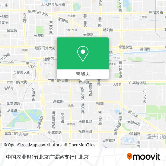 中国农业银行(北京广渠路支行)地图