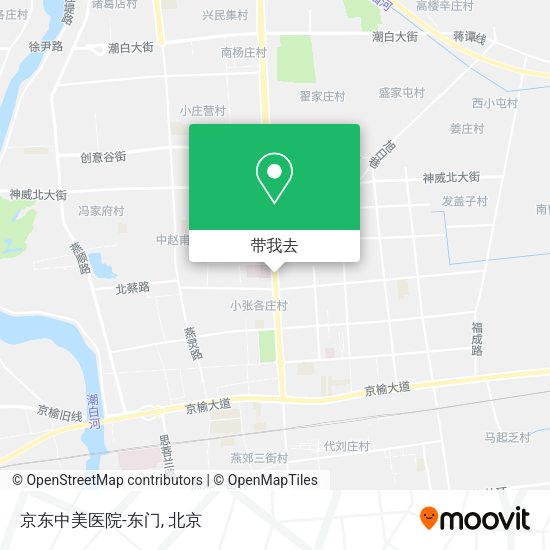 京东中美医院-东门地图