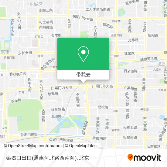 磁器口出口(通惠河北路西南向)地图