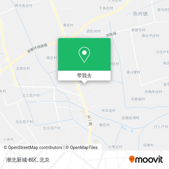 潮北新城-B区地图