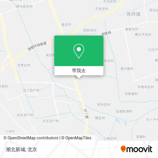 潮北新城地图