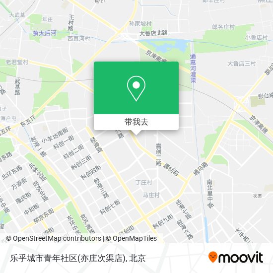 乐乎城市青年社区(亦庄次渠店)地图
