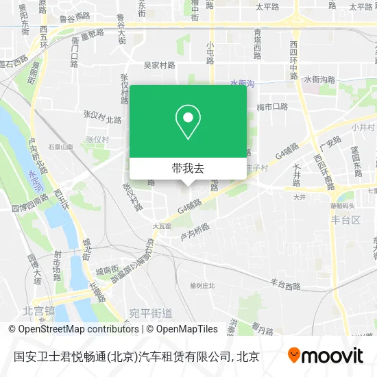 国安卫士君悦畅通(北京)汽车租赁有限公司地图