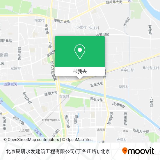 北京民研永发建筑工程有限公司(丁各庄路)地图