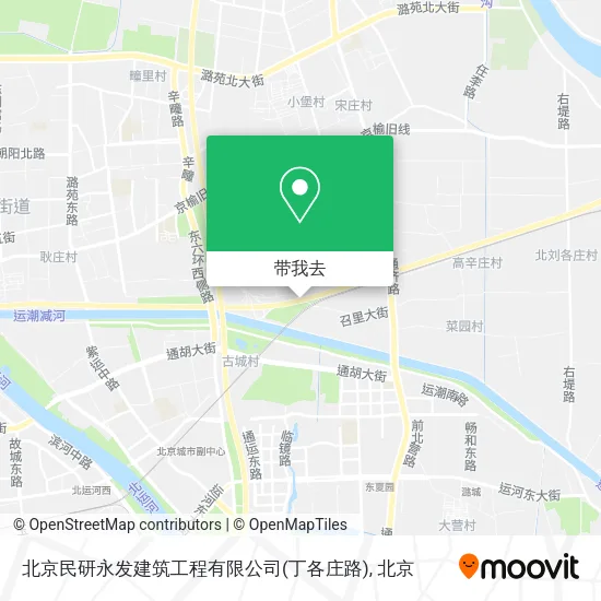 北京民研永发建筑工程有限公司(丁各庄路)地图
