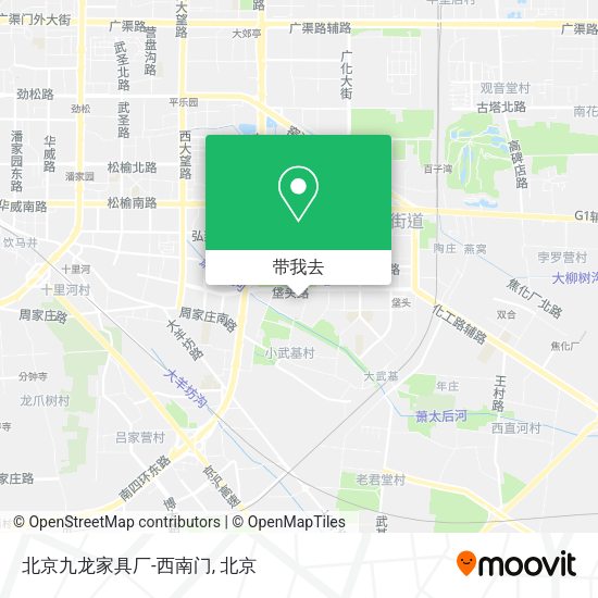 北京九龙家具厂-西南门地图