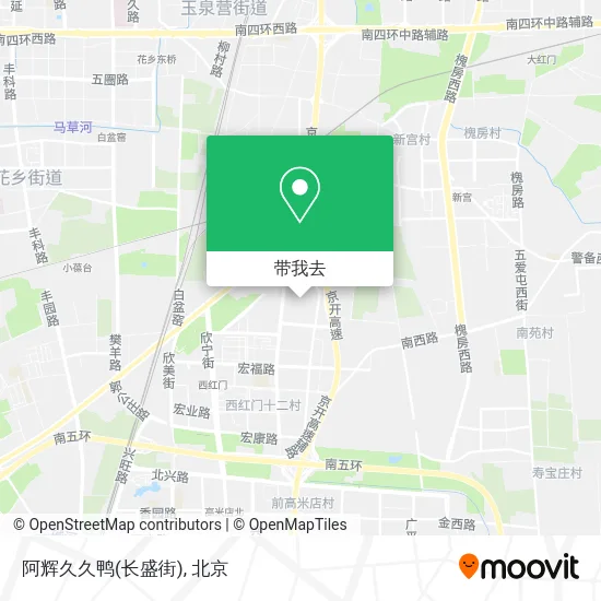 阿辉久久鸭(长盛街)地图