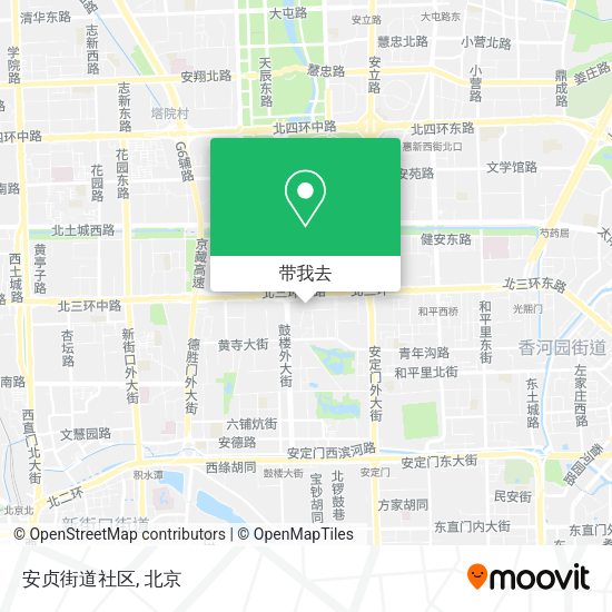 安贞街道社区地图
