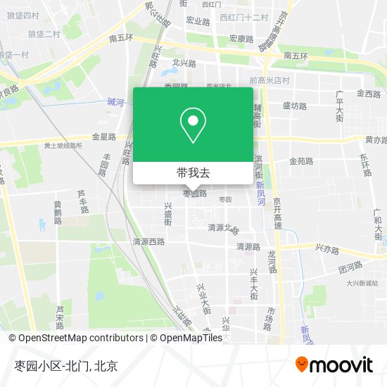 枣园小区-北门地图