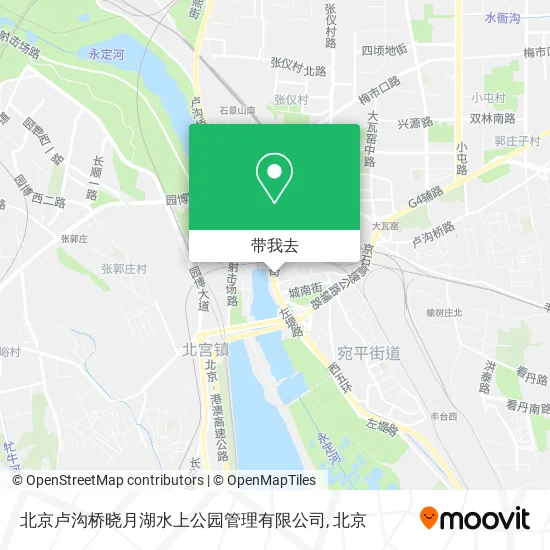 北京卢沟桥晓月湖水上公园管理有限公司地图
