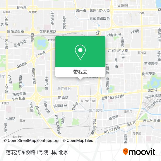 莲花河东侧路1号院1栋地图
