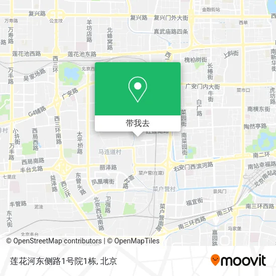 莲花河东侧路1号院1栋地图
