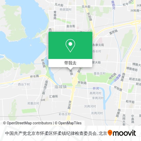 中国共产党北京市怀柔区怀柔镇纪律检查委员会地图