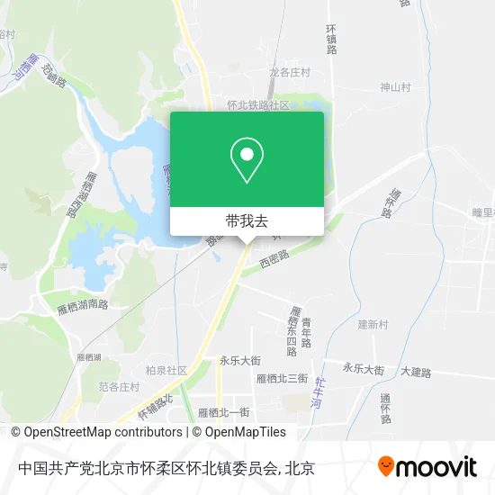 中国共产党北京市怀柔区怀北镇委员会地图