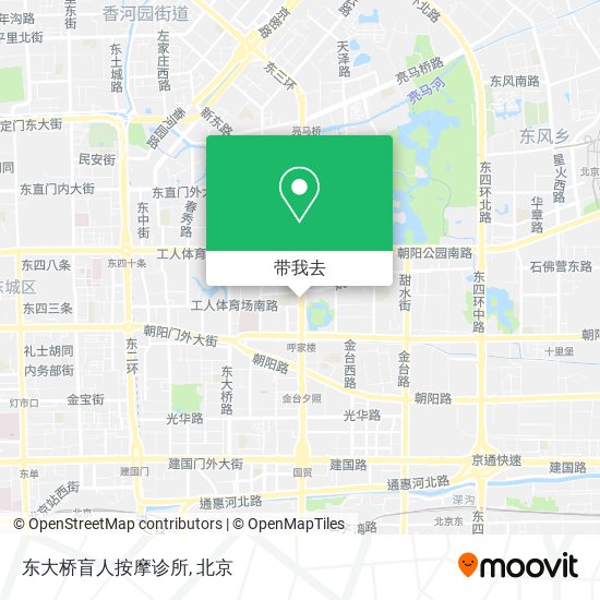 东大桥盲人按摩诊所地图