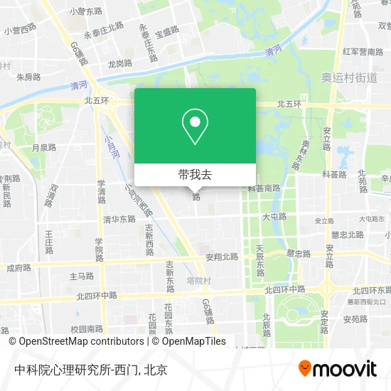 中科院心理研究所-西门地图