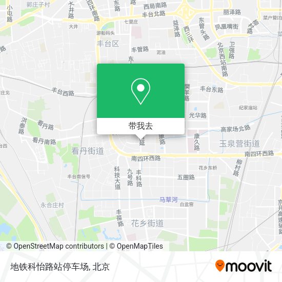 地铁科怡路站停车场地图