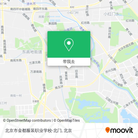 北京市金都服装职业学校-北门地图