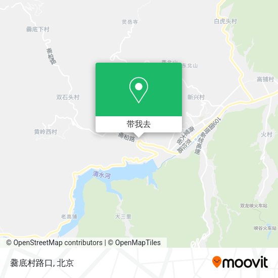 爨底村路口地图