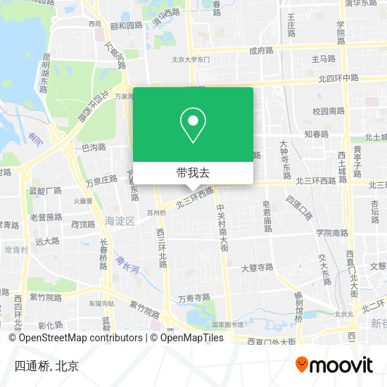 四通桥地图