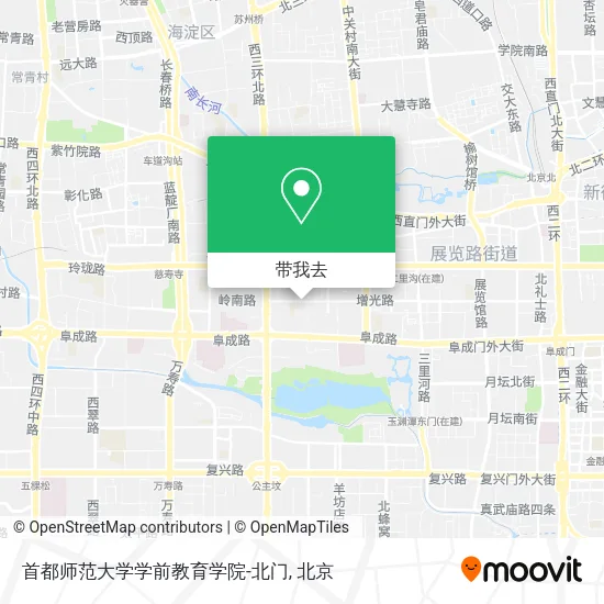 首都师范大学学前教育学院-北门地图