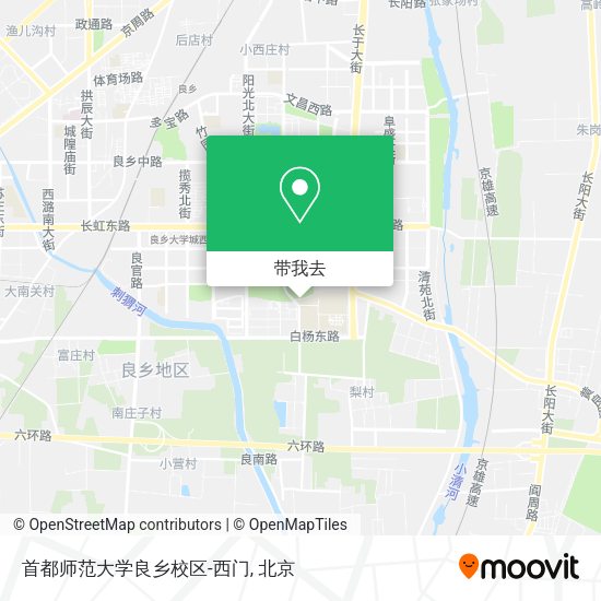 首都师范大学良乡校区-西门地图