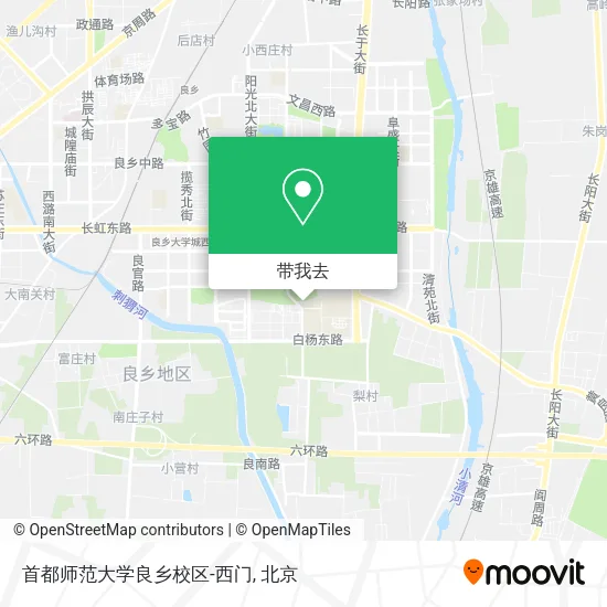 首都师范大学良乡校区-西门地图