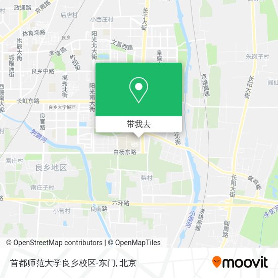 首都师范大学良乡校区-东门地图