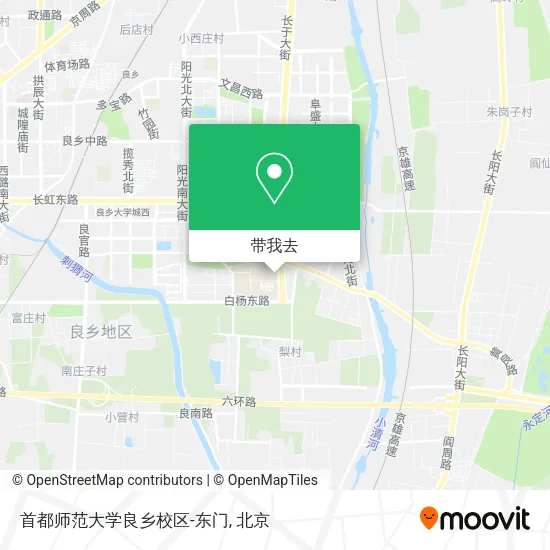 首都师范大学良乡校区-东门地图