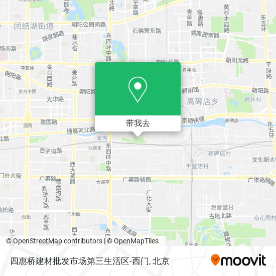 四惠桥建材批发市场第三生活区-西门地图