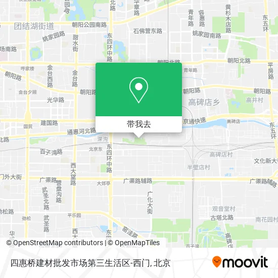 四惠桥建材批发市场第三生活区-西门地图