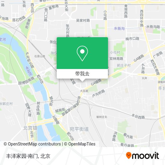 丰泽家园-南门地图