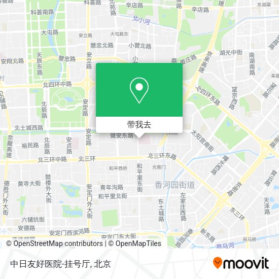 中日友好医院-挂号厅地图