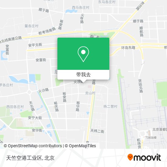 天竺空港工业区地图