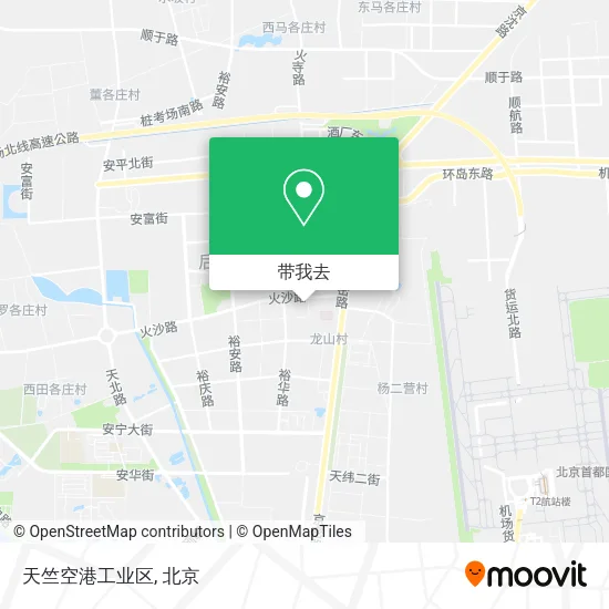 天竺空港工业区地图