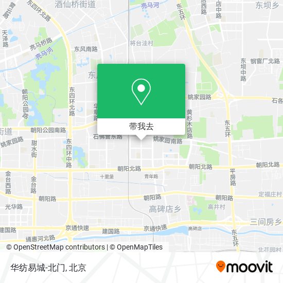 华纺易城-北门地图