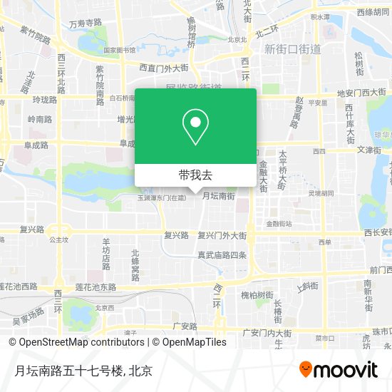 月坛南路五十七号楼地图