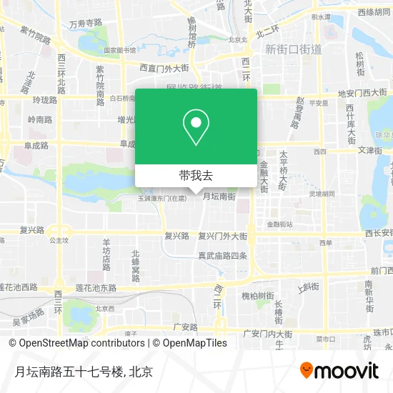 月坛南路五十七号楼地图