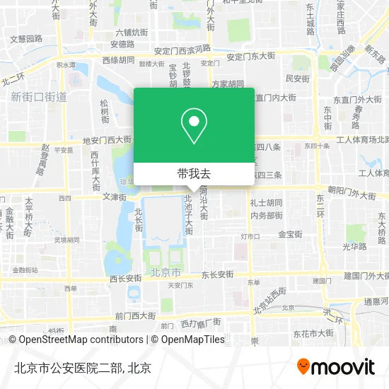 北京市公安医院二部地图