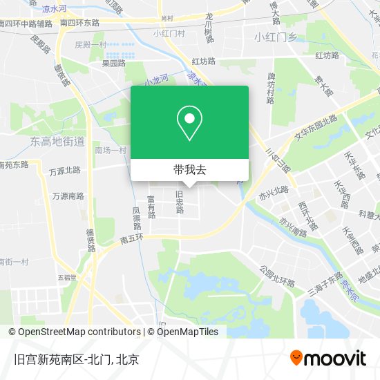旧宫新苑南区-北门地图