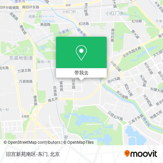 旧宫新苑南区-东门地图