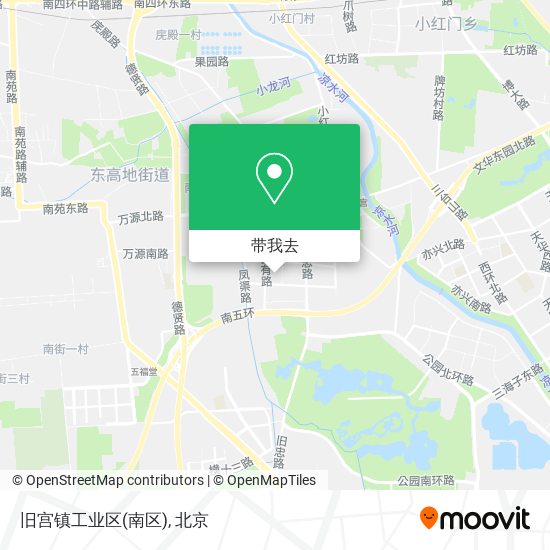 旧宫镇工业区(南区)地图